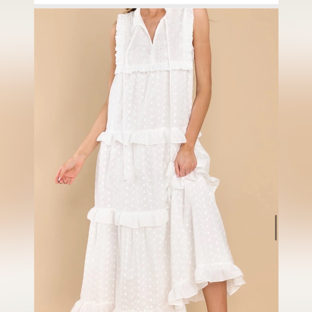 Beauty Comes From Within White Maxi Dress